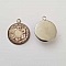 Pendentif Cabochon 20 mm en Verre Fantaisie N&deg;06-02