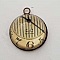 Pendentif Cabochon 20 mm en Verre Fantaisie N&deg;10-02 Horloge