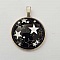 Pendentif Cabochon 25 mm Fantaisie N&deg;01-04 &eacute;toile