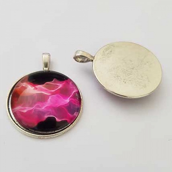 Pendentif Cabochon 30 mm Fantaisie N&deg;01-04