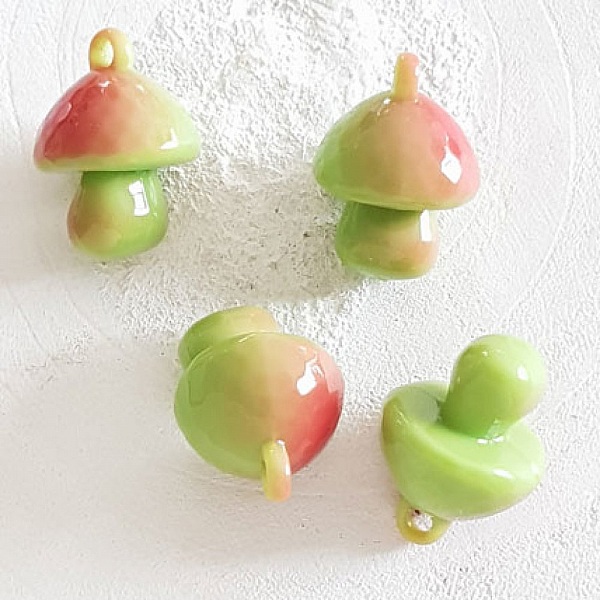 Pendentif Champignon bi-couleur N&deg;06