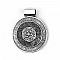 Pendentif N&deg;001-C en Alliage Rond Fleur Creux Argent Vieilli 76 mm x 62 mm