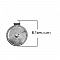 Pendentif N&deg;001-E en Alliage Rond Fleur Creux Argent Vieilli 81 mm x 68 mm
