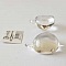 Pendentif N&deg;002 Demi Boule En Verre Transparent Stamperia