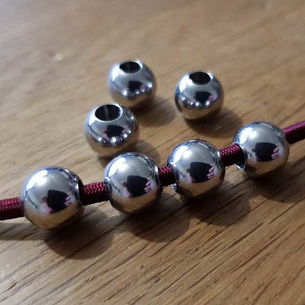 Perle 10 mm Acier Inoxydable N&deg;01
