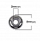 Perle 8 mm Acier Inoxydable (Avec Noyau de Silicone Ajustable).