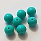 Perle Acrylique Ronde 10 mm Vert 02 x 1 Pi&egrave;ce