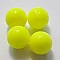 Perle Acrylique Ronde 16 mm Jaune 01 x 1 Pi&egrave;ce