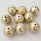 Perle Acrylique Ronde 24 mm Beige Brillante 01 x 1 Pi&egrave;ce