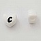 Perle C&oelig;ur Lettre C Blanc Noir 11mm