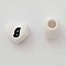Perle C&oelig;ur Lettre G Blanc Noir 11mm
