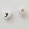 Perle C&oelig;ur Lettre Y Blanc Noir 11mm