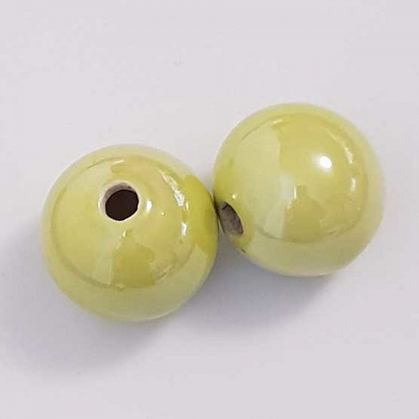 Perle C&eacute;ramique Emaill&eacute;e 30 mm N&deg;01