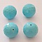Perle C&eacute;ramique Ronde 16 mm Bleu 01 x 1 Pi&egrave;ce
