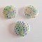 Perle Galet en Verre Fantaisie Fleur 25 mm N&deg;04