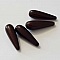 Perle Magique Goutte Marron Fonc&eacute; 30 mm