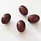 Perle Magique Ovale Marron Fonc&eacute; 19 mm
