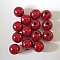 Perle Magique Ronde 14 mm Rouge x 2