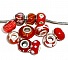 Perle N&deg;0000 Lot de 100 mix Rouge