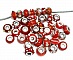 Perle N&deg;0000 Lot de 100 mix Rouge