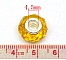 Perle N&deg;0071 jaune dor&eacute; compatible europ&eacute;en