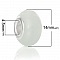 Perle N&deg;0100 compatible Europ&eacute;en blanc
