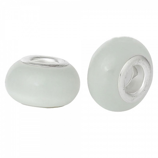 Perle N&deg;0100 compatible Europ&eacute;en blanc