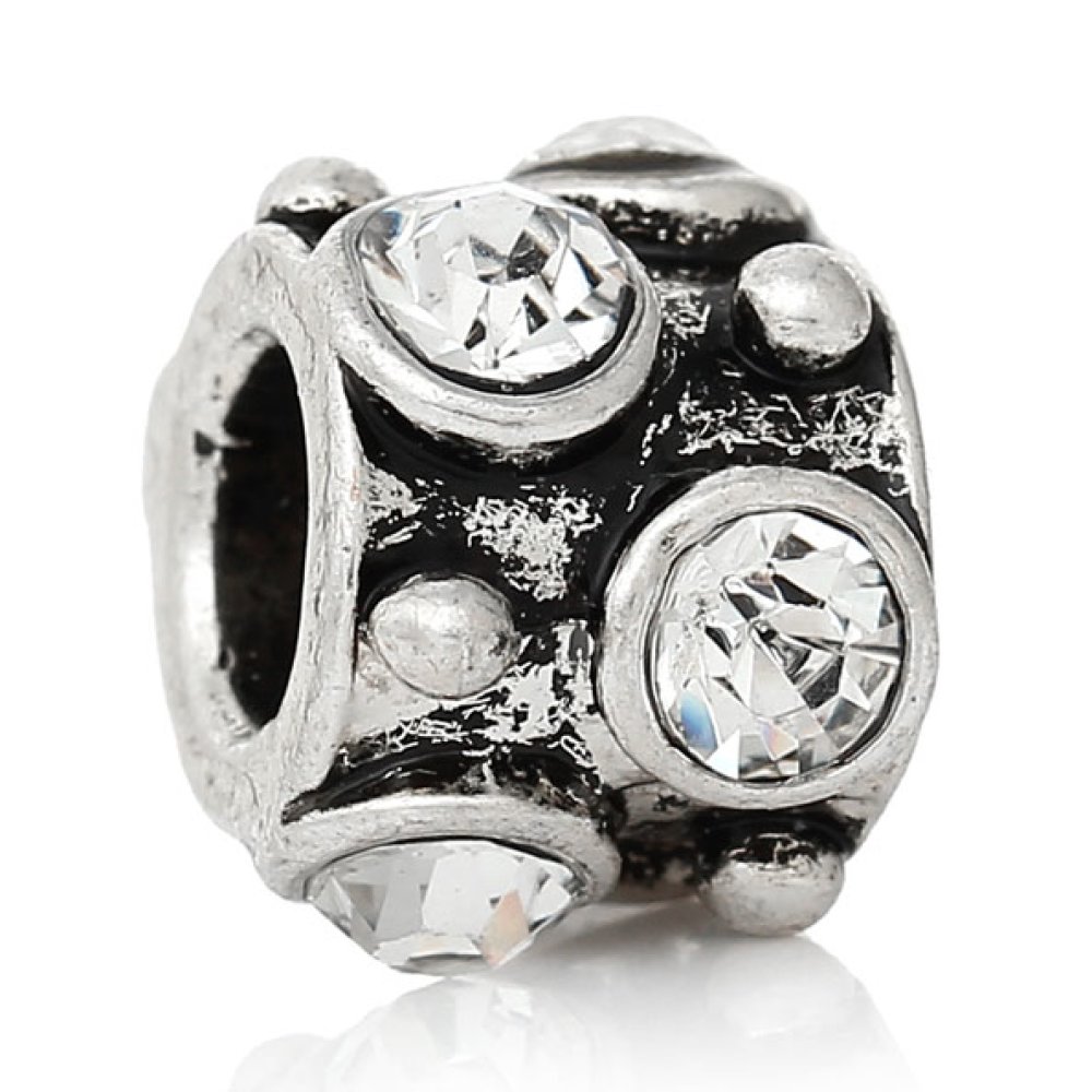 Perle N&deg;0189 compatible Europ&eacute;en Argent