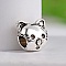 Perle N&deg;1016 Animal Chat Argent