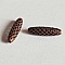 Perle Ovale m&eacute;tal 19 x 5 mm Bronze