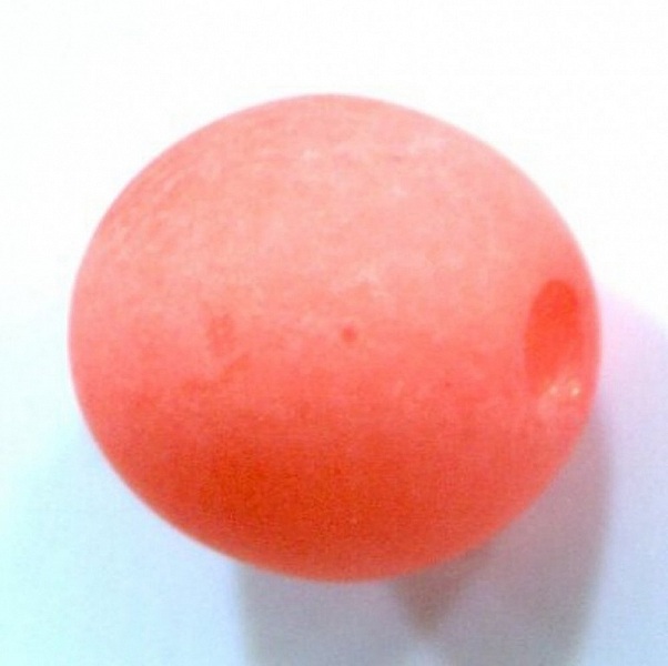 Perle Polaris Mat Ronde 14 mm padparadscha 01 x 1 Pi&egrave;ce