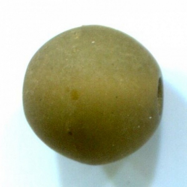 Perle Polaris Mat Ronde 20 mm Olivine 01 x 1 Pi&egrave;ce