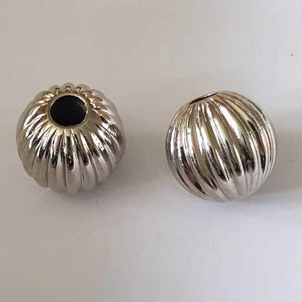 Perle Ronde 25/23 mm N&deg;01 Argent