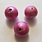 Perle Ronde Papier Mach&eacute; GT 30mm Fushia