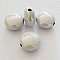 Perle Ronde Plate Blanc 01 17 mm