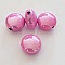 Perle Ronde Plate Fushia 01 17 mm