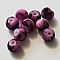 Perle Ronde effet gomme tachet&eacute; 10 mm Rose 04
