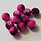 Perle Ronde effet gomme tachet&eacute; 10 mm Rose 05