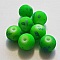 Perle Ronde effet gomme tachet&eacute; 10 mm Vert 01