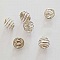 Perle Spiral Ressort Cage 8 mm Argent N&deg;01
