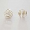Perle Spiral Ressort Cage 13 mm Argent N&deg;05