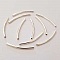 Perle Tube Courb&eacute; N&deg;01 Argent 30 mm