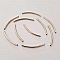 Perle Tube Courb&eacute; N&deg;01 Argent Vieilli 30 mm