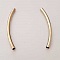 Perle Tube Courb&eacute; N&deg;03 Argent Vieilli 68 mm