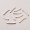 Perle Tube Courb&eacute; N&deg;07 Argent Vieilli 25 mm