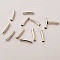 Perle Tube Courb&eacute; N&deg;08 Argent Vieilli 18 mm