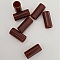 Perle Tube Marron Fonc&eacute;