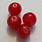 Perle Verre Ronde 14 mm Rouge 01 x 1 Pi&egrave;ce