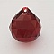 Perle acrylique Diamant transparent 30 x 31 mm Bordeaux