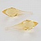 Perle acrylique Diamant transparent 73 x 21 mm Goutte Jaune